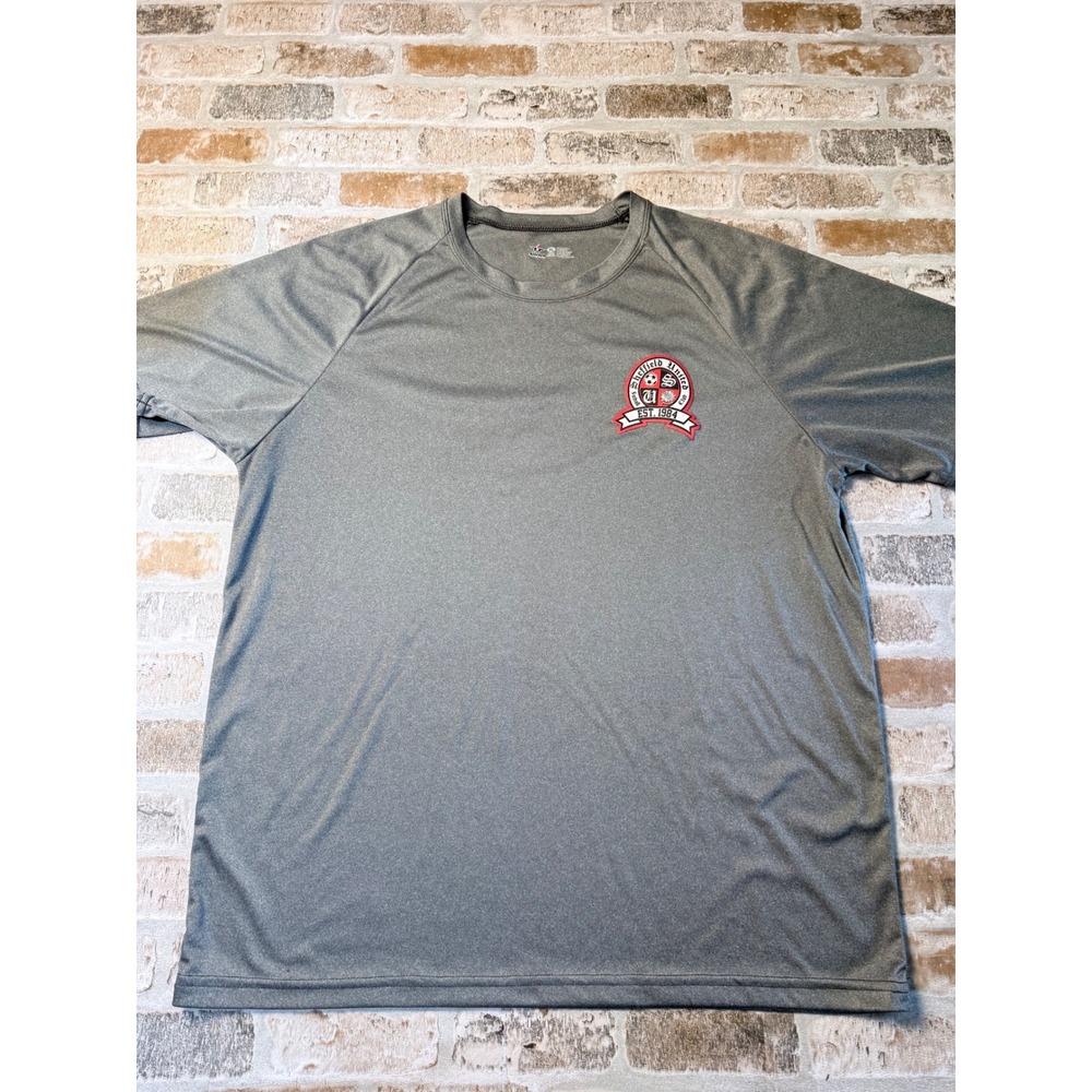 Alleson Athletic Sheffield United Futball Club Soccer Shirt Mens XL Gray Heather